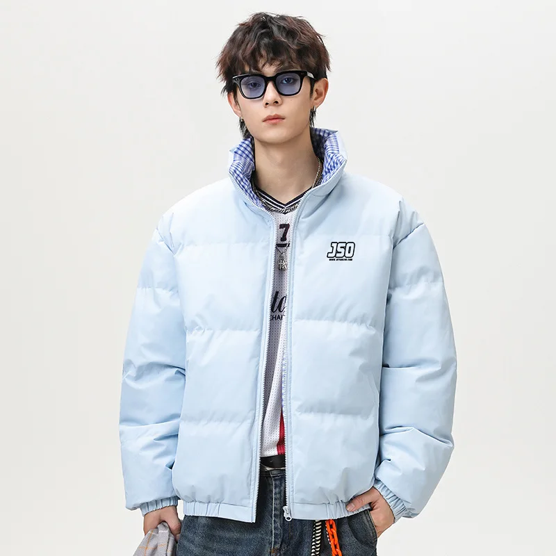 

EIAO 2025 зимнее новое ветрозащитное толстое теплое блестящее белое пальто на утином пуху для мужчин, уличная лыжная куртка с капюшоном, повседневная спортивная верхняя одежда