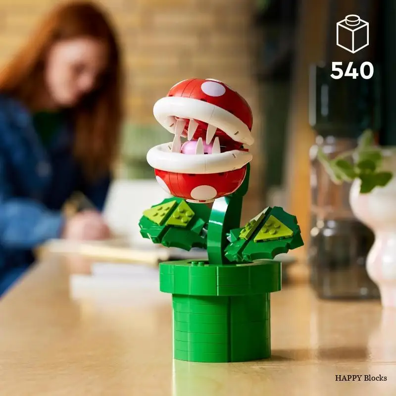 2024 New 71426 Piranha Plant Set Building Blocks Game Model Home Decoration Assembling Puzzle Toy Children Christmas Gift