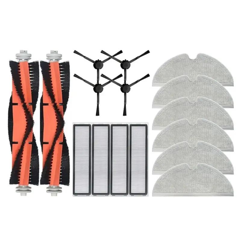 

AEE8-16PCS Replacement For Dreame Bot D9 MAX / L10 Pro Robot Vacuum Cleaner Main Side Brush HEPA Filter Mop Cloth