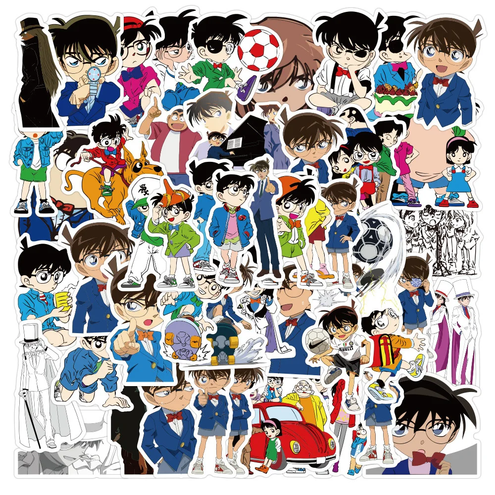 10/30/50PCS Anime Detective Conan Stickers Cartoon Decoration Suitcase Scrapbooking Laptop Stationery Japanese Manga Kid Sticker