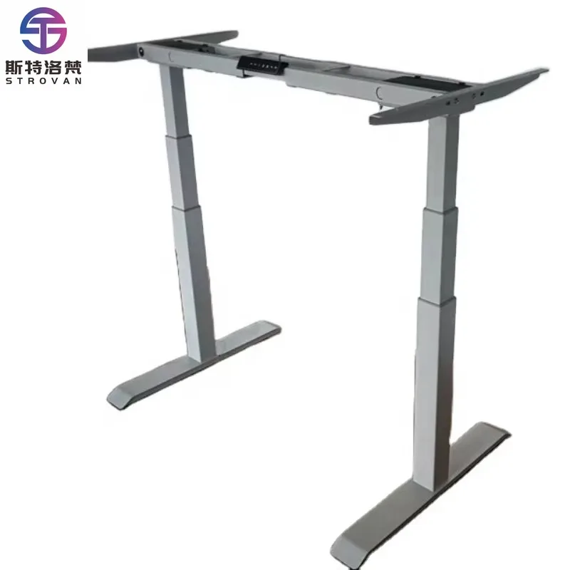 

2025 New Design Metal Dual Leg Electric Office Desk with Adjustable Height Modern