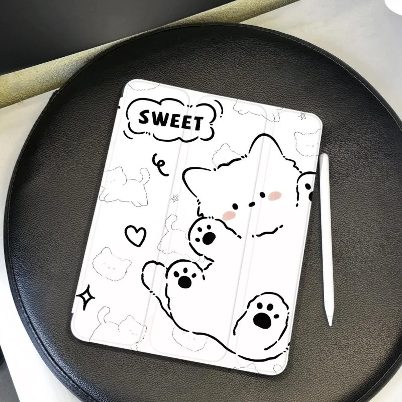 

Line Cat Ipad Sleeve for IPad Air 5 Air 4 10.9 Pro 11 2nd 3rd 4th Ipad Mini6 8.3 Air 2/3 10.5 10.2 7th 8th 9th Gen 10th Funda