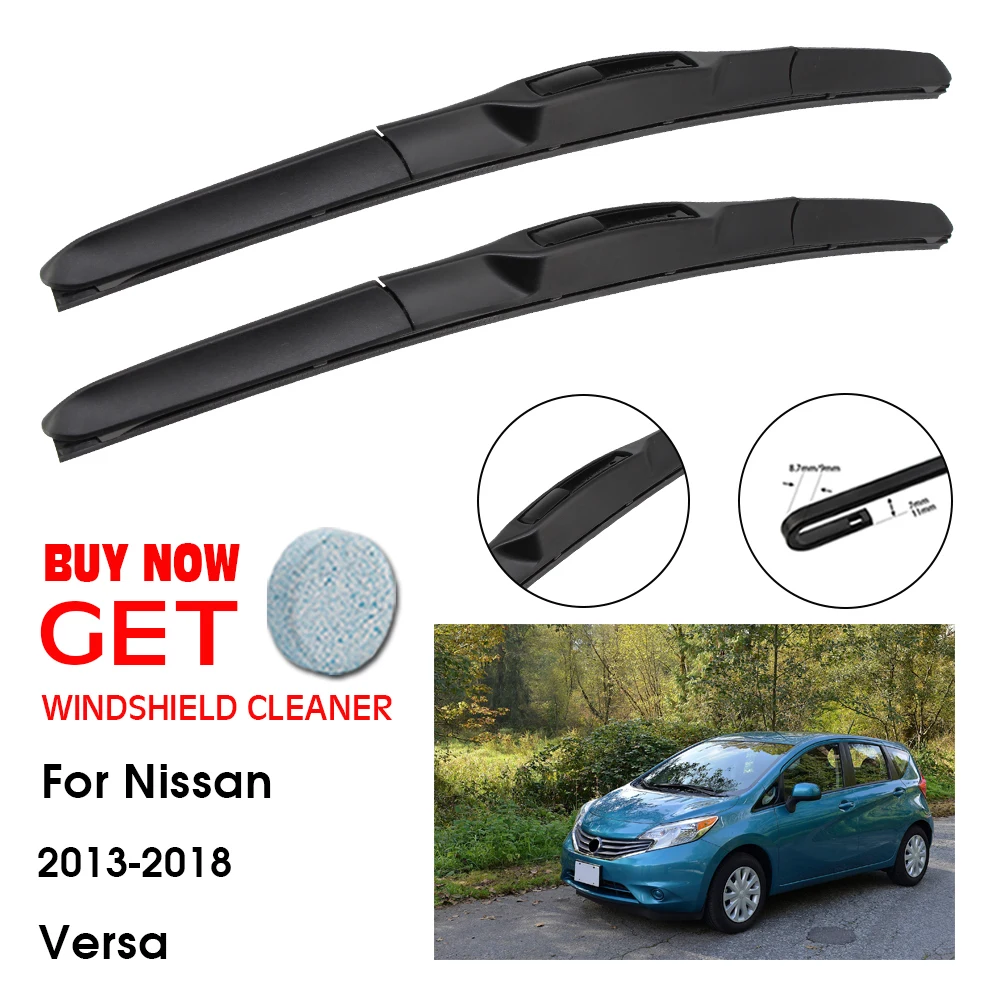 

Car Wiper Blade For Nissan Versa 21"+14" 2013-2018 Front Window Washer Windscreen Windshield Wipers Blades Accessories