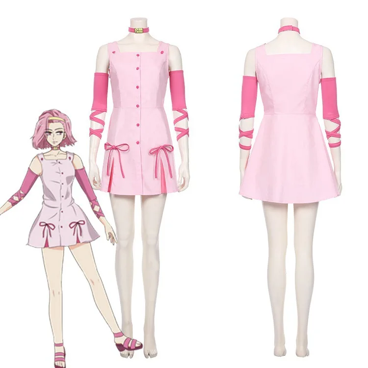 

JoJo's Bizarre Adventure Cosplay Reimi Sugimoto Costume Dress Outfit Adult Women Halloween Carnival Suit