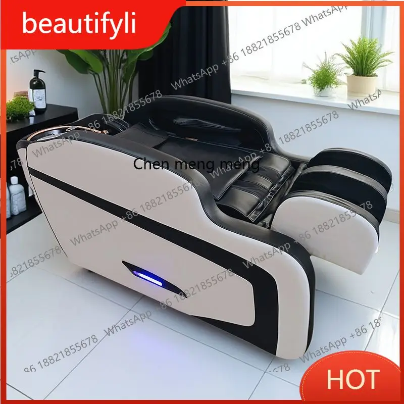 

C6601 High-end automatic intelligent electric massage shampoo bed with water heater fumigation barber shop hair salon special