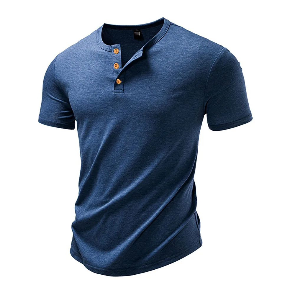 Herren-T-Shirt aus Baumwolle, Sommer, atmungsaktiv, einfarbig, schmale Passform, gemütliche Kurzarm-T-Shirts, lässiger, einfacher Stil, Kleidung aus weichem Stoff