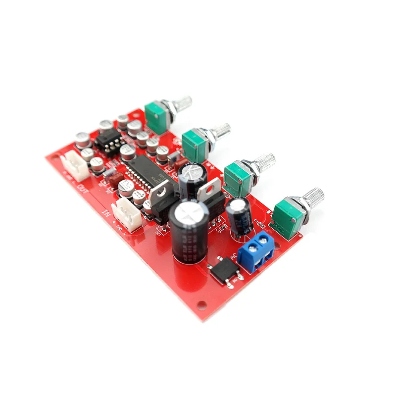 UPC1982CT Audio Preamplifer UPC1982 Tone Control Board NE5532 OP-AMP With Bass Treble Balance Sound Control