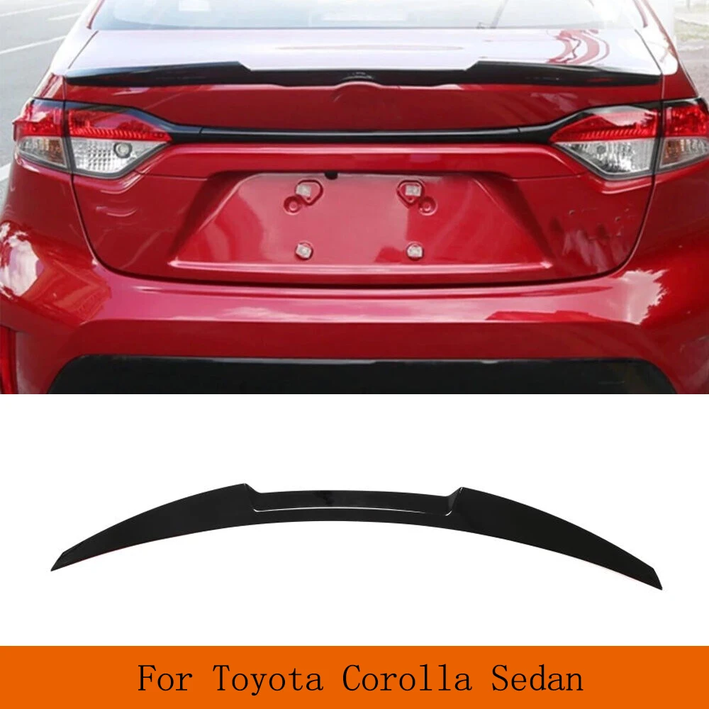 

Glossy Black Rear Trunk Spoiler Wing For Toyota Corolla Sedan 2020-2022 Rear Trunk Spoiler Boot Car Rear Highkick ABS Wing Lip