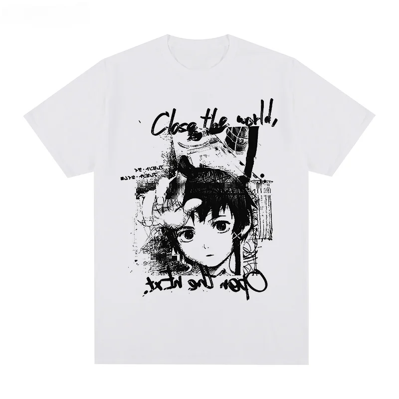 Serial Experiments Lain Close The World Aesthetic Manga Anime Iwakura T-shirt Cotton Men T Shirt New TEE TSHIRT Womens Tops