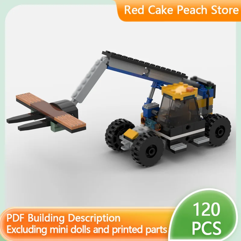 City Car Model MOC Building Bricks Construction Excavator Modular Technology Children Holiday Gifts Assemble Toys Suit