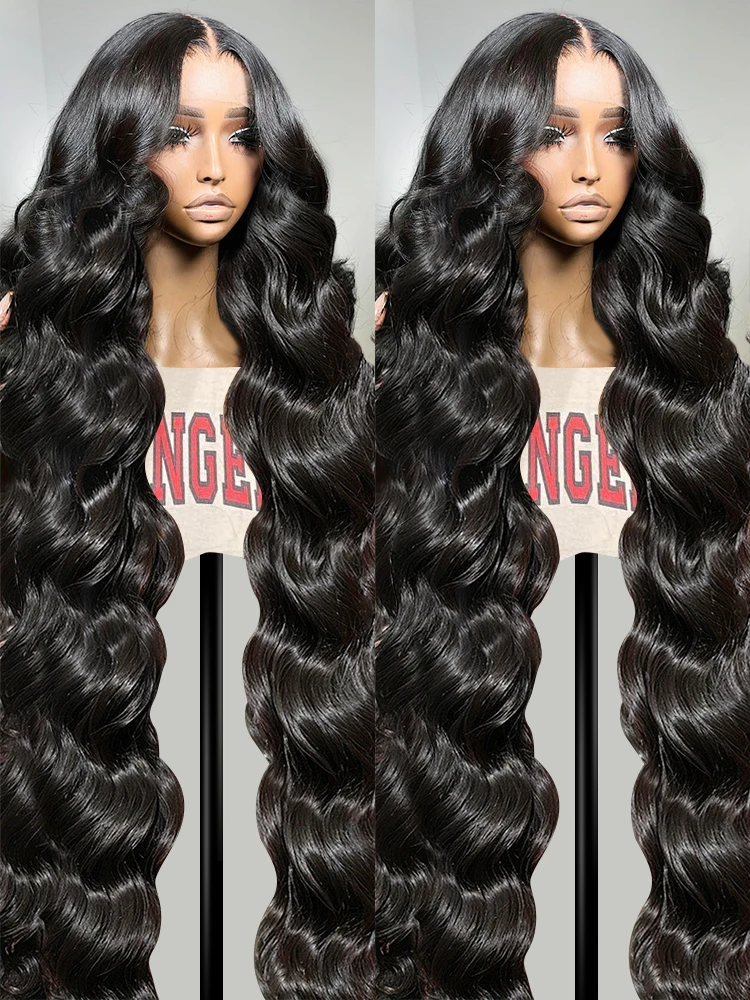 13x6 HD Transparent Human Hair Lace Front Wig 30 40 Inch Body Wave 13x4  Lace Frontal Wig  5x5 Lace Closure Wig For Women