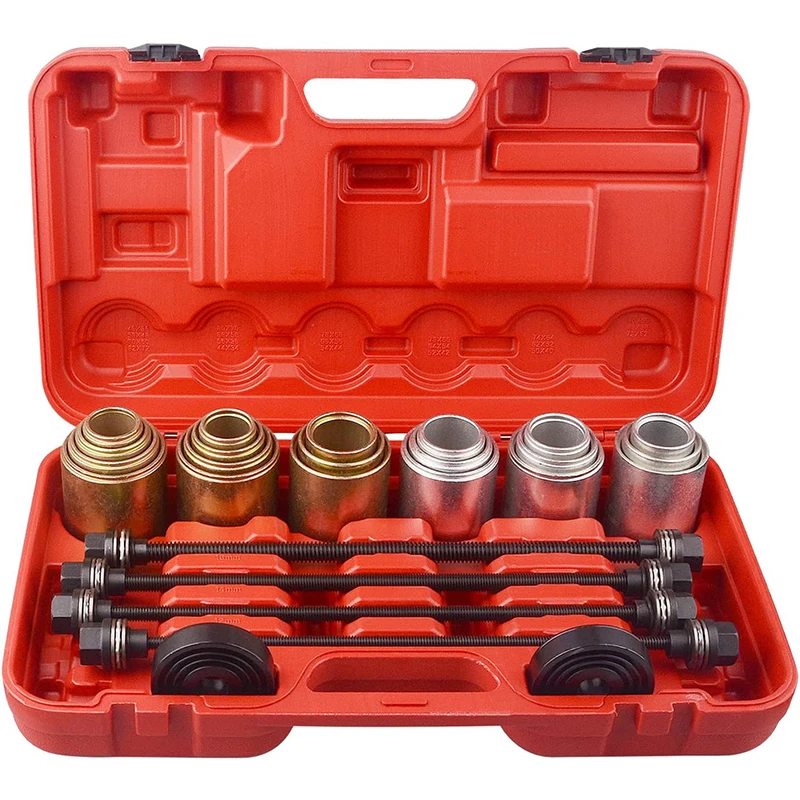 26Pc Universal Press and Pull Sleeve Remove Install Bushes & Bearings& Seals Tool Kit