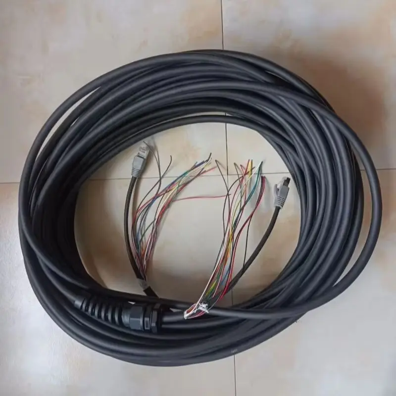 With shielding mesh, composite integrated cable, high-soft 4- 8-  10-  12-  14- 16-core IO + network cable integrated cable