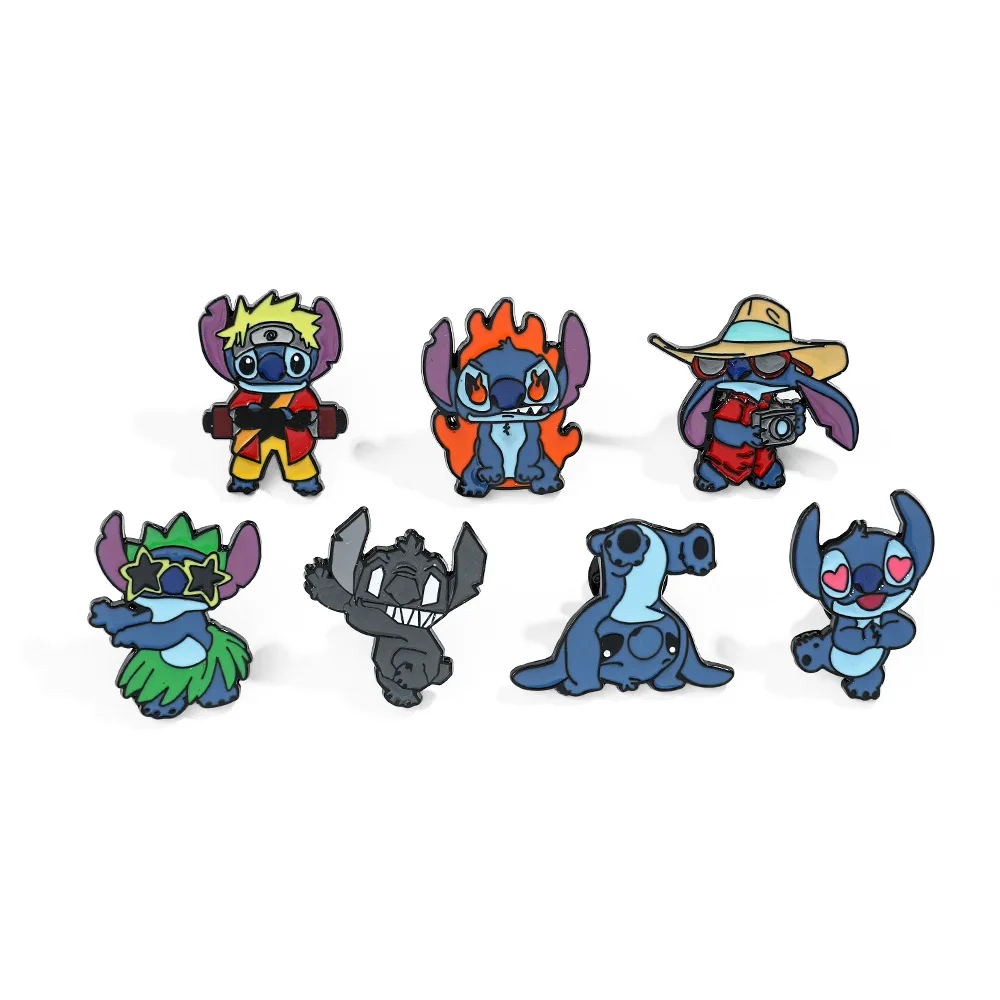 

Cute Stitch Petrifaction Enamel Pins Lapel Pins Badges on Backpack Accessories for Jewelry Fashion Brooches Accessories Gifts