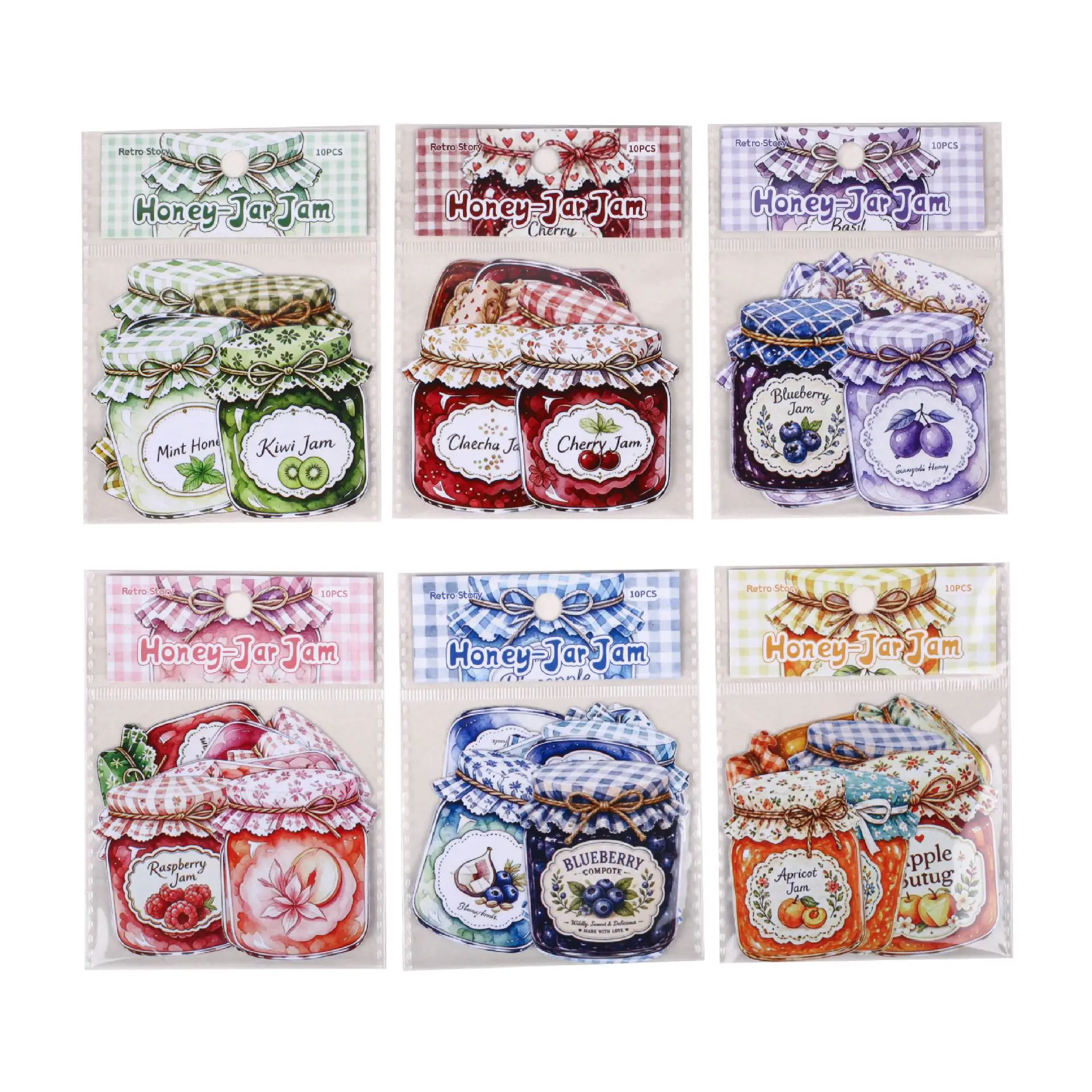 20sets/lot Kawaii Stationery Stickers Honey jar jam Diary Planner Decorative Sticker Scrapbooking Craft Sticker