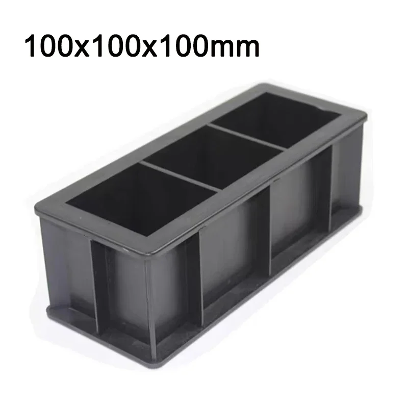 100x100x100mm Concrete Test Module Engineering Compression Test Mold High Strength ABS Plastic Triple Test Block Box