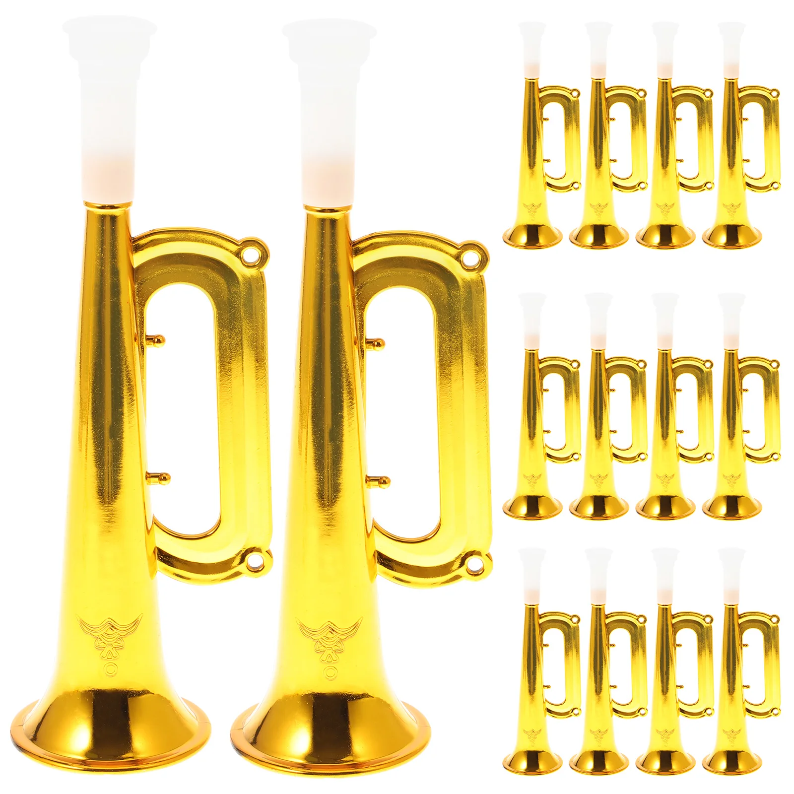 

14pcs Plastic Trumpet Musical Cheering Props Party Favors Educational Supplies plastic horn trumpet cheering prop trumpet