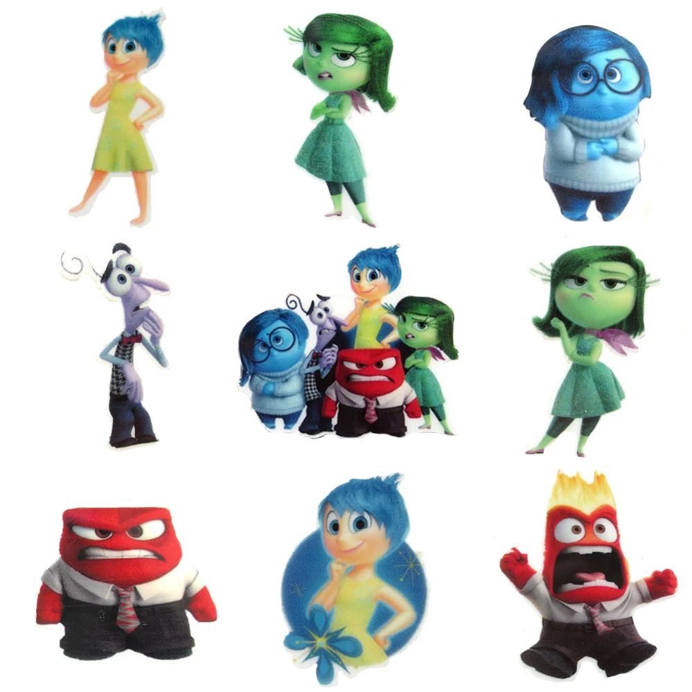 Disney Inside Out 5pcs/lot Planar Resin Flatback Craft Supplies Cabochon Scrapbook DIY Hair Bow Bag Material Acrylic