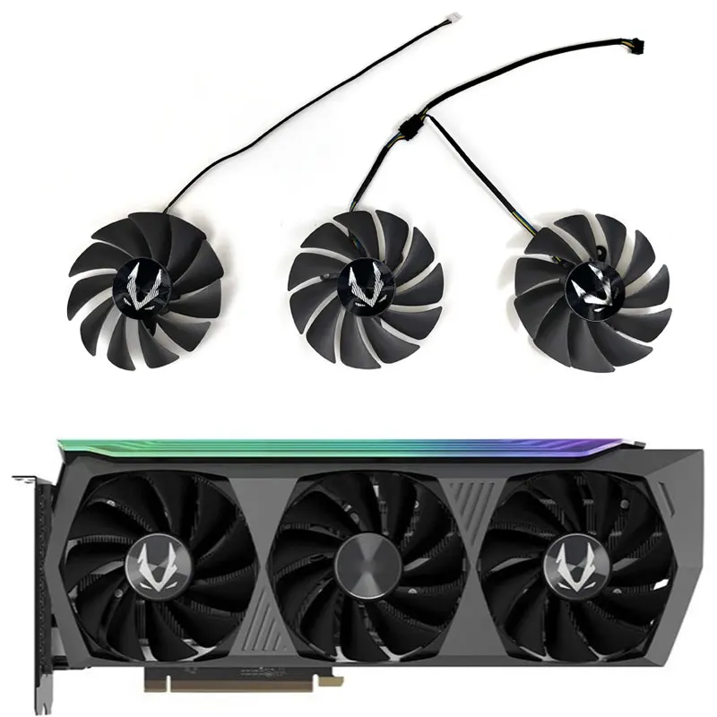 

NEW 87MM 4PIN GA92S2U RTX 3070TI AMP Holo GPU Fan，For ZOTAC GAMING GEFORCE RTX 3080 3080TI 3090 AMP Video Card Cooling Fan