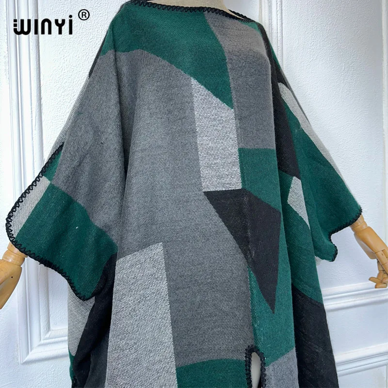 WINYI Africa winter long cloak holiday kaftan evening long dresses Elegant robe African Women Caftan women abaya dubai luxury