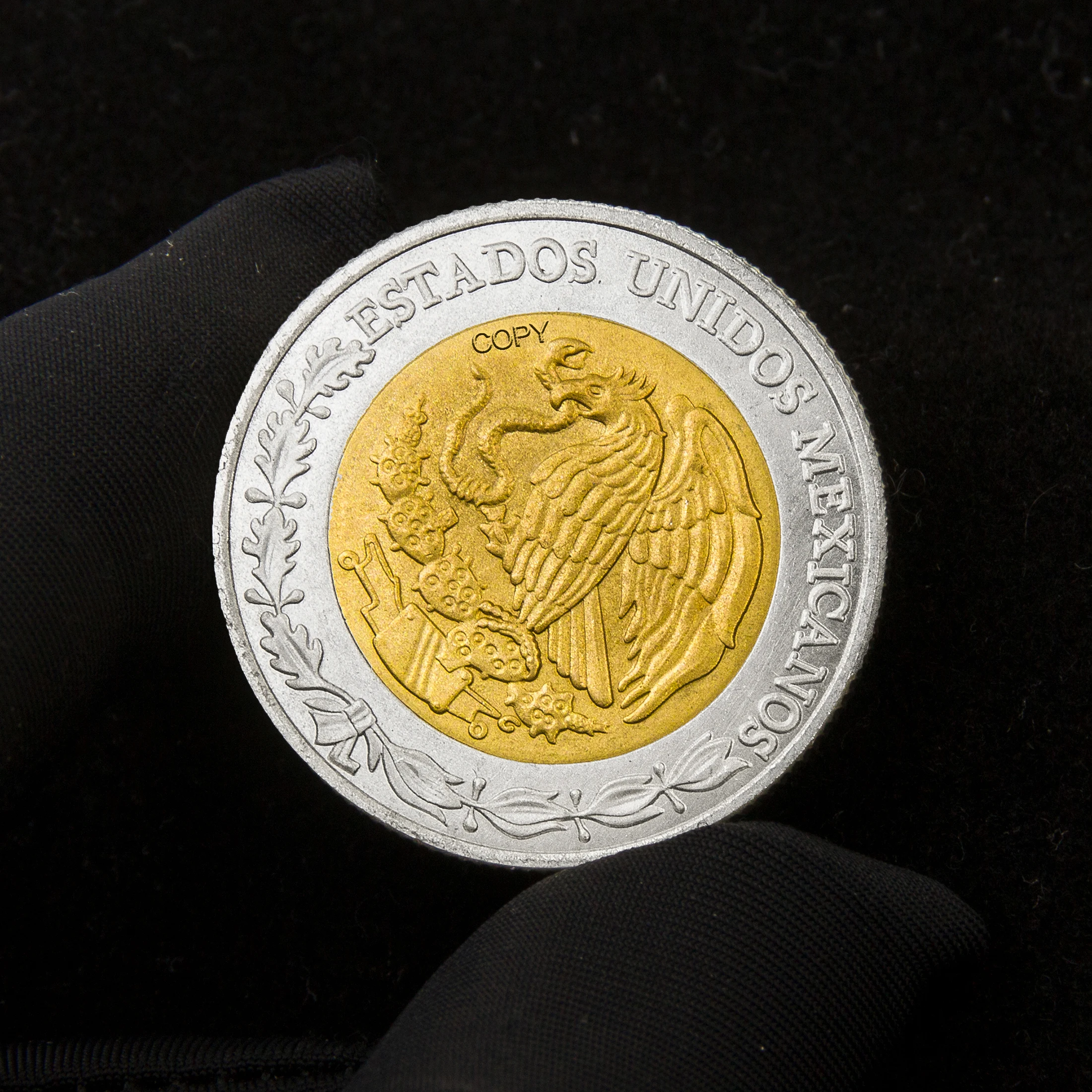 2022 Mexico Eagle Cat Collecting Coins, Fun Toy Coin, High Quality Inlay Coin, Custom medal, Real Copy Gold 24k, Crypto Coi