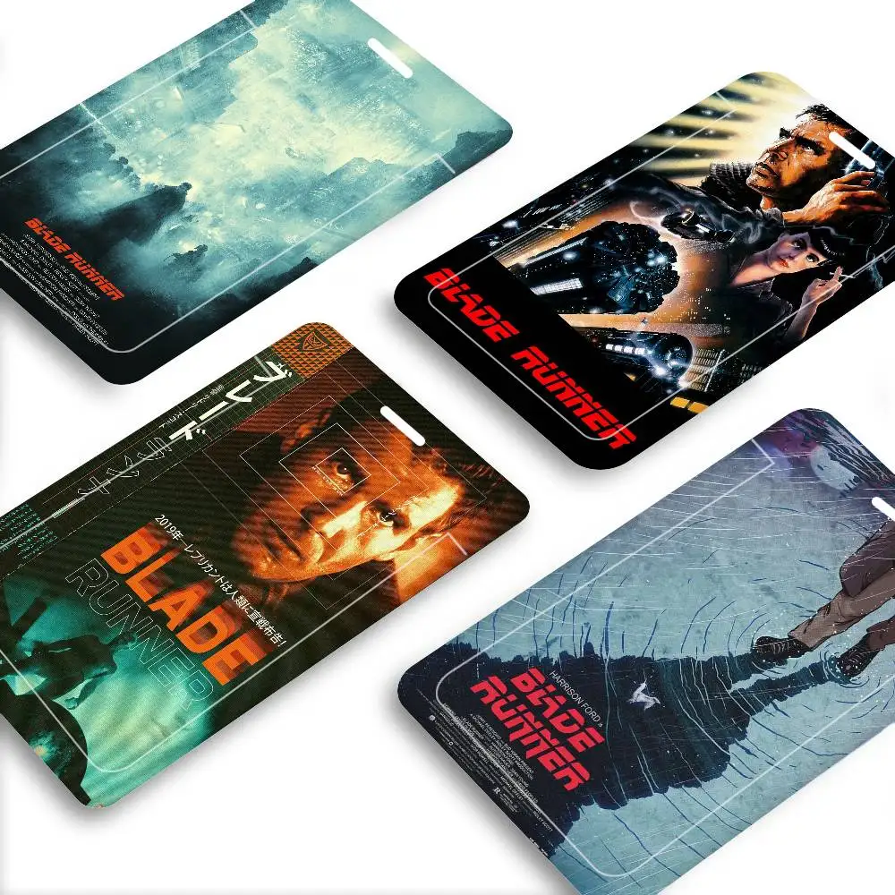 Retro Film Blade Runner Klassischer Sci-Fi-Film Ausweishalter PVC-Material ID-Kartenhalter für Arbeit, Krankenschwester, Schlüssel & Geldbörse