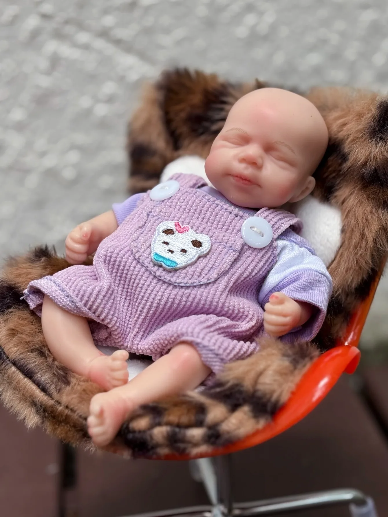 6-calowa mini silikonowa lalka Reborn Girl Baby Doll ręcznie robiona śliczna śpiąca lalka Bebe Girl na prezenty urodzinowe dla dzieci