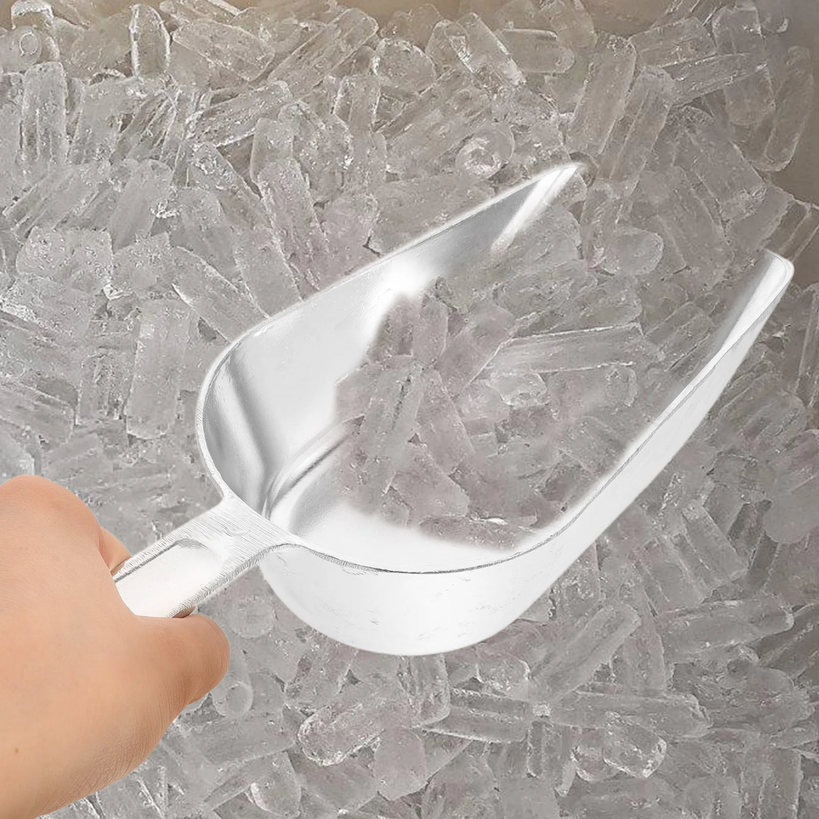 

Ice Scoop Aluminium Alloy Multi-Functional Food Shovel For Kitchen Bar Restaurant Dessert Shop Ice Cube Grain Flour Coffee