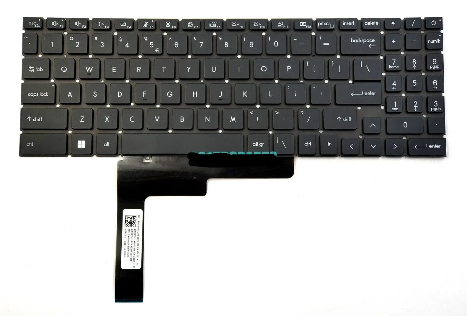 New Laptop US RGB Backlit Keyboard For MSI Cyborg 15 A12VF A12VE A12VEK A13VF(MS-15K1)