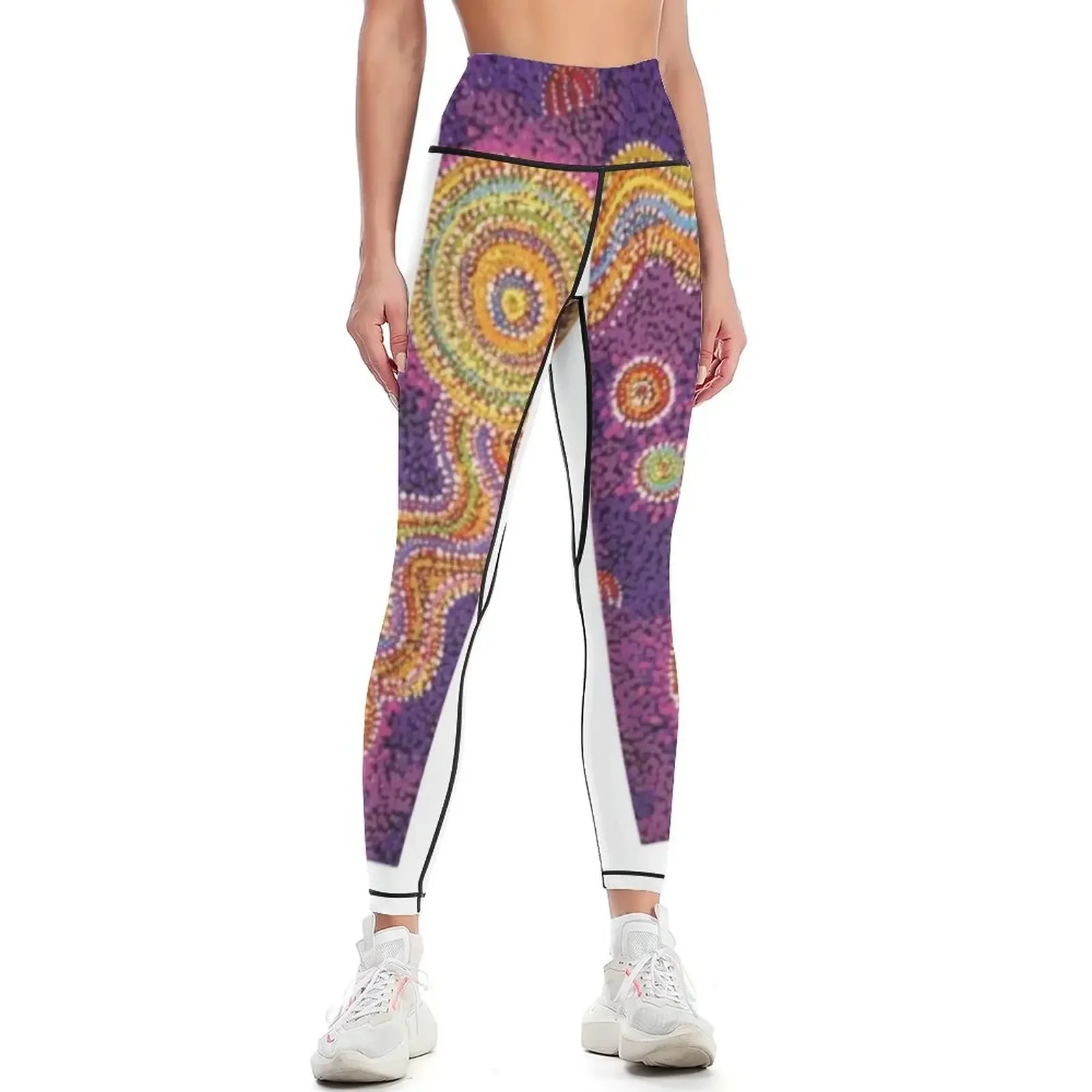 

Aboriginal dot Leggings Legging sport sport legging push up legging sport set Womens Leggings