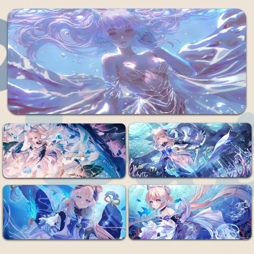 

Anime Girl Sangonomiya Kokomi Genshin Impact Mousepad Large Gaming Mouse Pad LockEdge Thickened Computer Keyboard Table Desk Mat