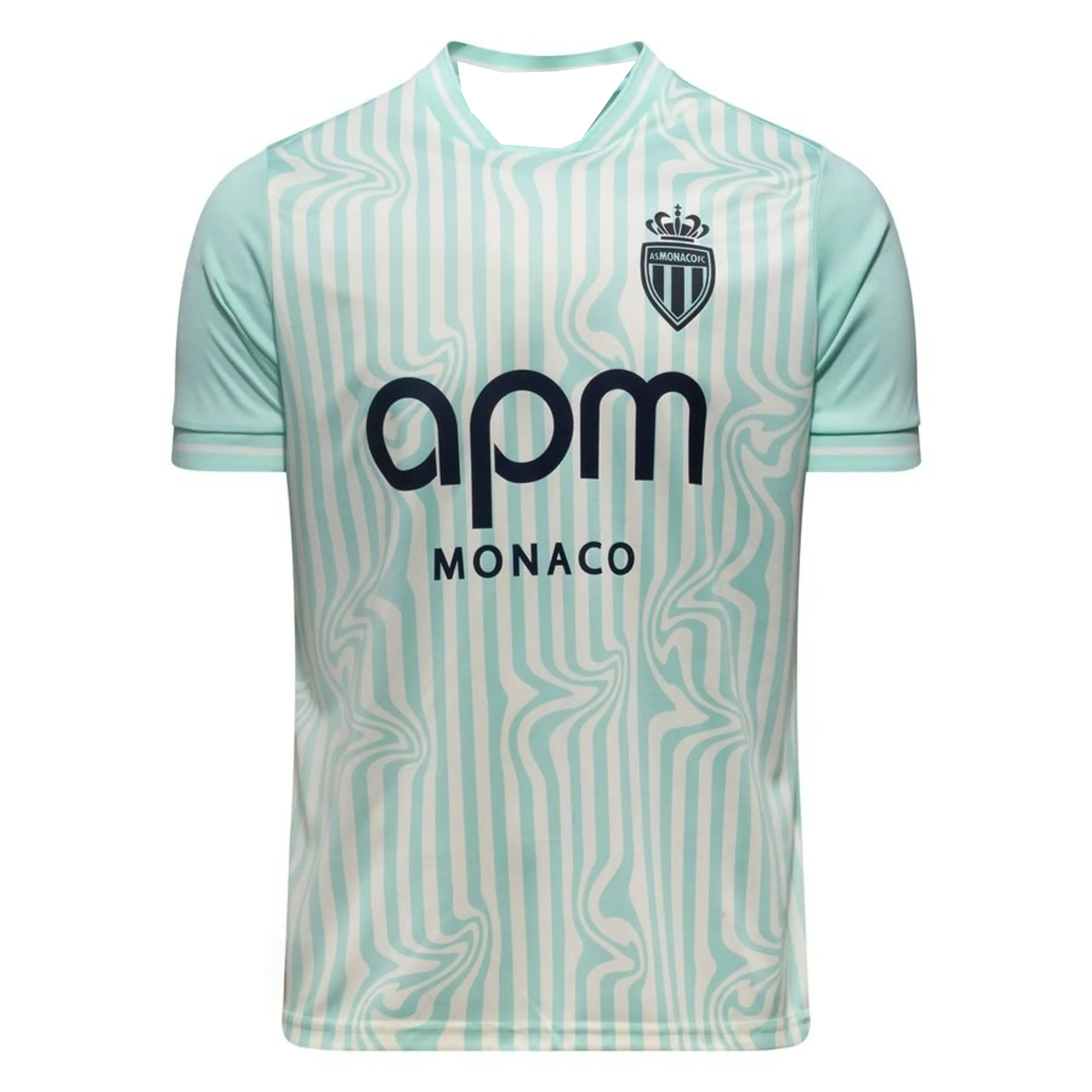2026-27 Neues AS Monaco Herren 3D-Druck Fußballtrikot Y2K Oversized Familien-Freizeit-T-Shirt Geeignet für Alltag und Training – Detail 4