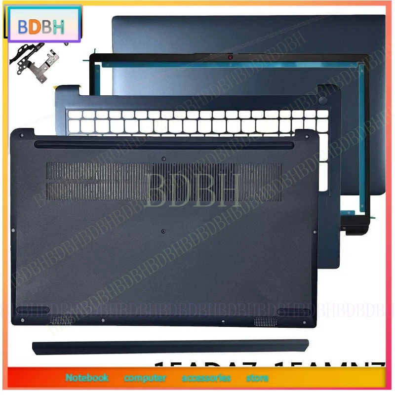 * New For IdeaPad 1 15ADA7 15AMN7 Laptop LCD Rear Cover/Front Frame/Palm Pad/Bottom Cover/hinge/Top Cover Blue