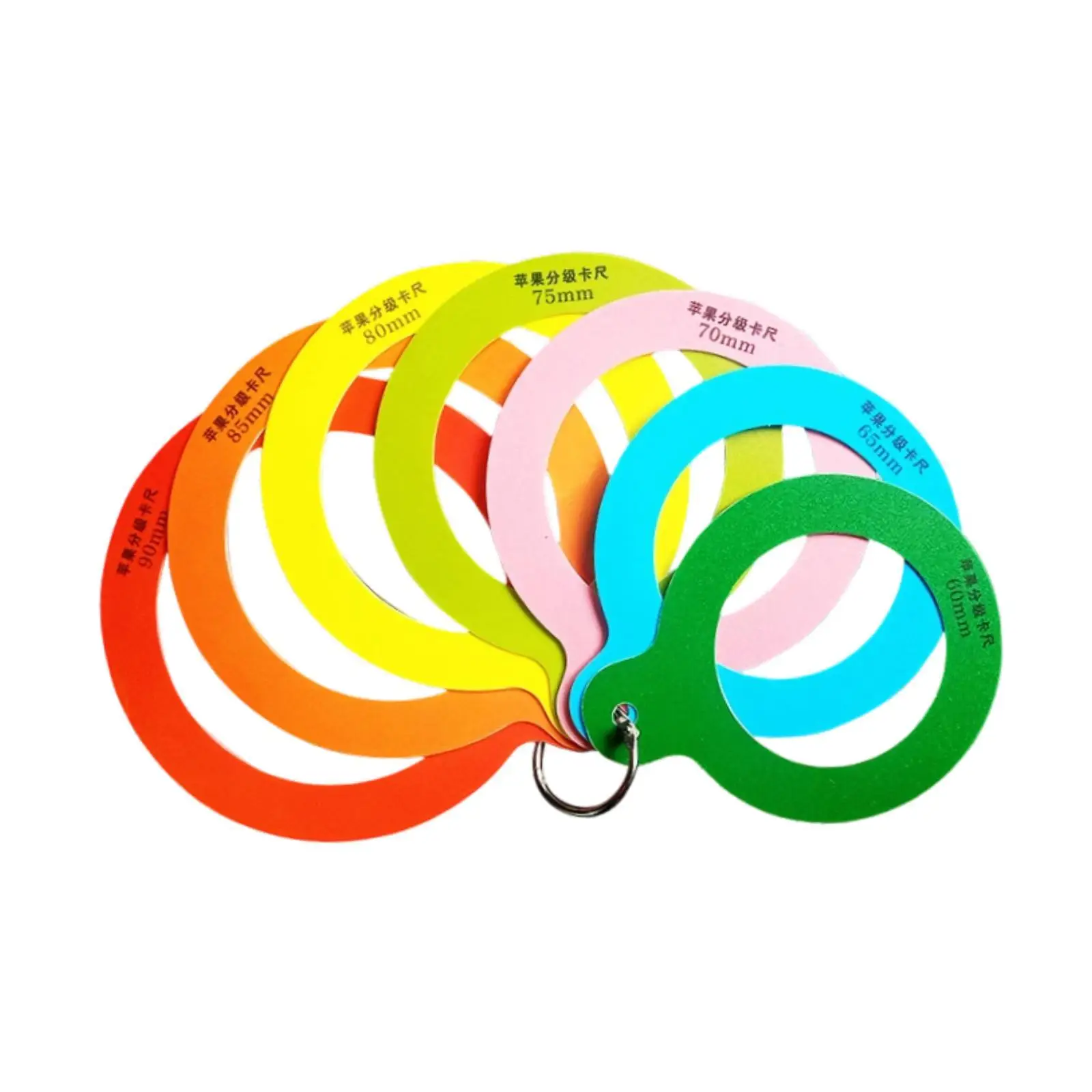 Portable Fruit Caliper Measurement Tool with Plastic Material Fruit Sizing Ruler for Home Orchard Market Use