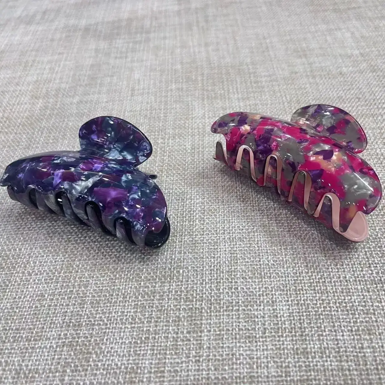 Acetate Marble Hair Claw Vintage Hair Clip Acrylic Hairpins Headwear Large Hair Crab Clamp Women Hair Accessories