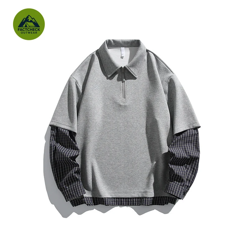 FACTCHECK High Quality EU US Size Unisex Heavy Liquid Cotton Spliced Sweatshirt, American Street Style, Moisture Absorbent — купить у AliExpress WW