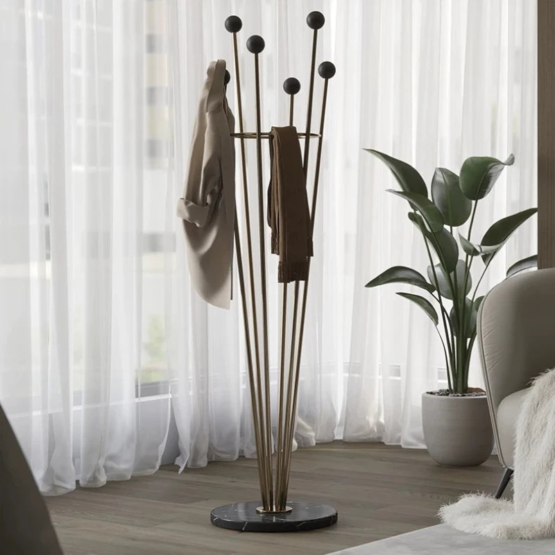 Nordic Minimalist Coat Racks Luxury Open Standing Clothes Modern Metal Coat Racks Hanging Garment Perchero Trendy Furniture