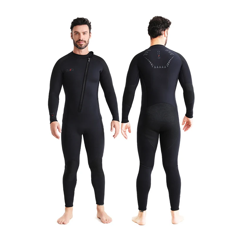 

Mens 3mm One-piece Wetsuit, Full Body Diving Suit Back Zip Wet Suit for Diving Snorkeling Surfing Swimming Kayaking