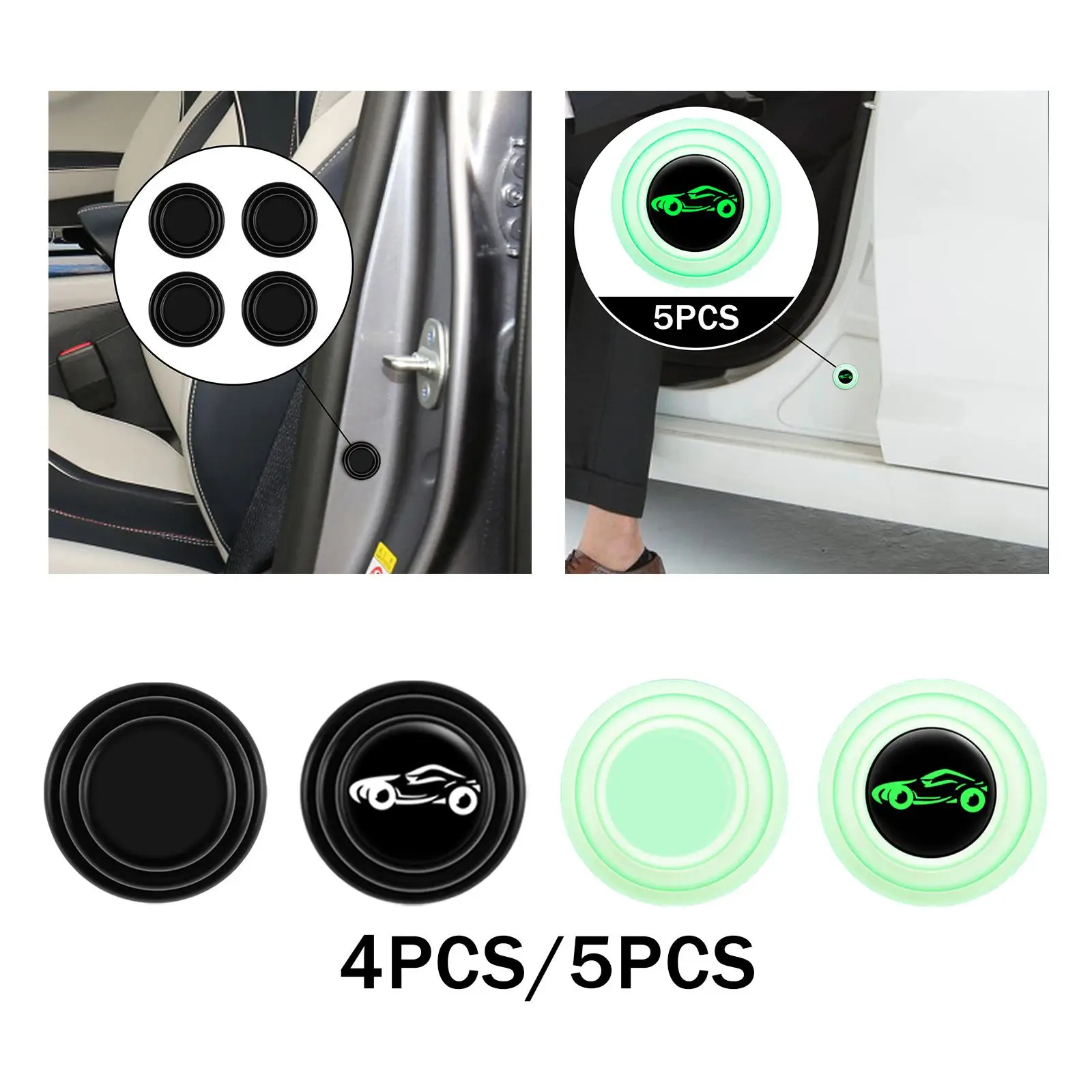 Car Door Anti Collision Gasket Decoration Accessory Protection Silicone Pad
