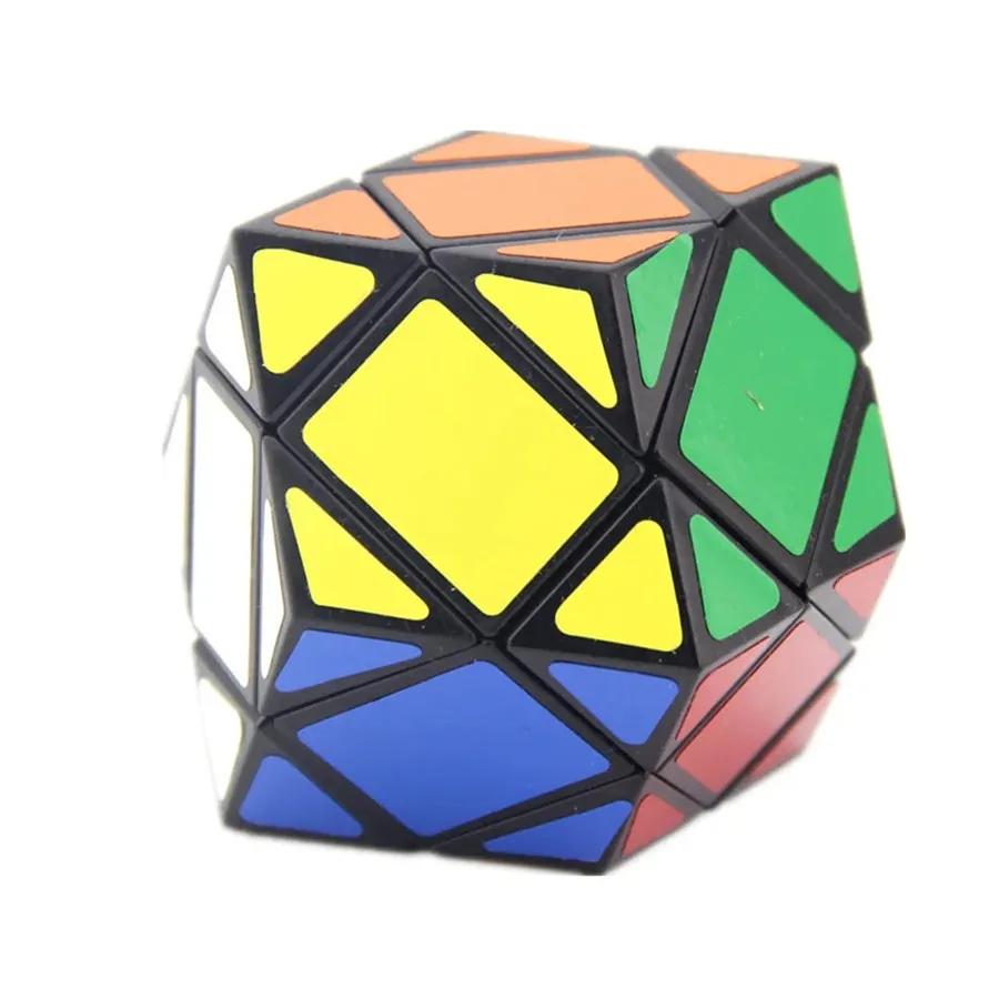 Lanlan Fun Idea Rhombic Dodecahedron Black Sticker Magic Cube Educational Cubo Magico Toy Birthday Christmas Gifts For Children