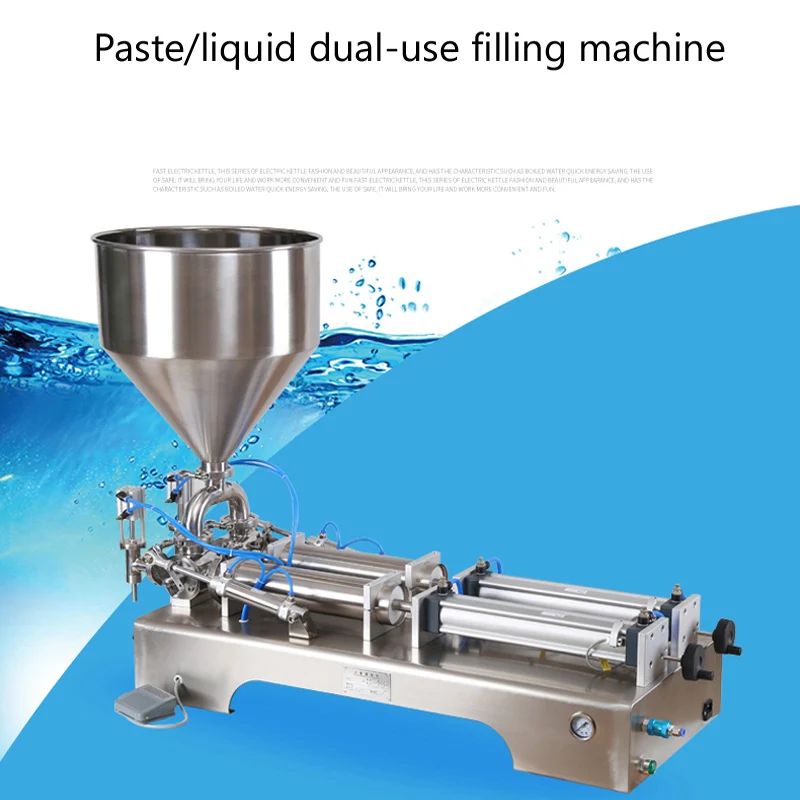 

Double headed Paste Filling Machine For Shampoo Soap Water Aloe Vera Gel Pneumatic Honey Pneumatic Filling Machine