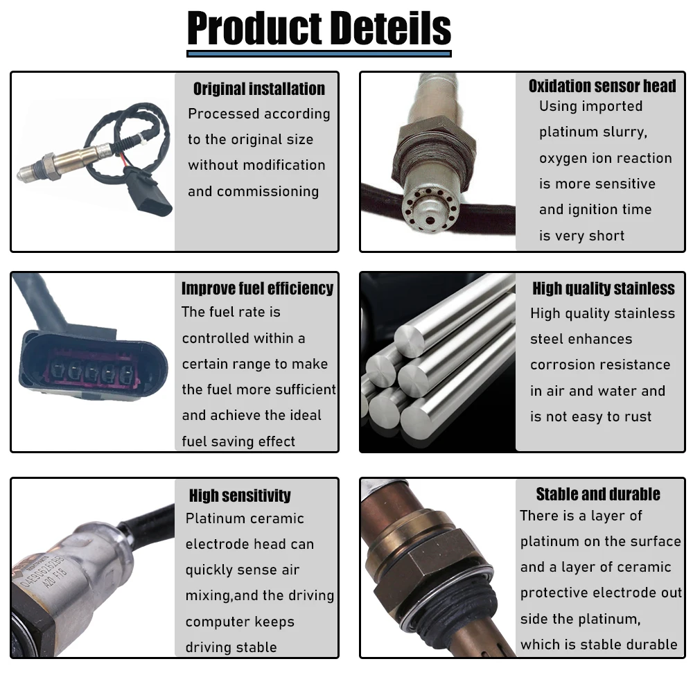 New Upstream Oxygen O2 Sensor For VW Beetle Jetta Passat 1.8L 2015 2016 2017 2018 06K906262N 06K 906 262 N 06K 906 262N