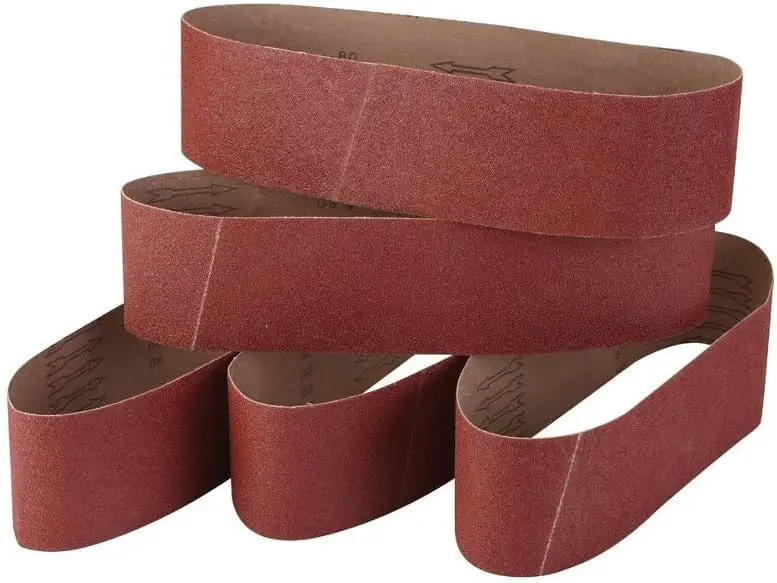 5 Pack Sanding Belts 4x36 Inch for Woodworking and Metal Polishing, 60/80/120/240/320 Grit Aluminum Oxide
