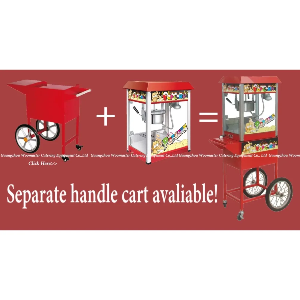 1500W Commercial Electric Caramel Popcorn Machine Built‑In Stirring Easy‑Clean Popcorn Maker For Bakery Snack Business