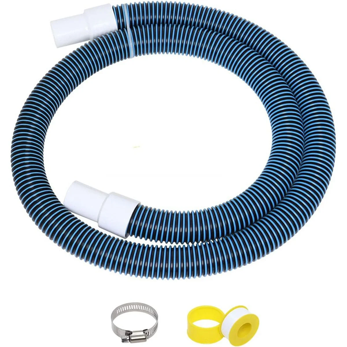 1-1/2In Swimming Pool Filter Hose Replacement Kit,1.5In Above Ground Pool Filter Hose for Filter,Pump,Vacuum and Skimmer