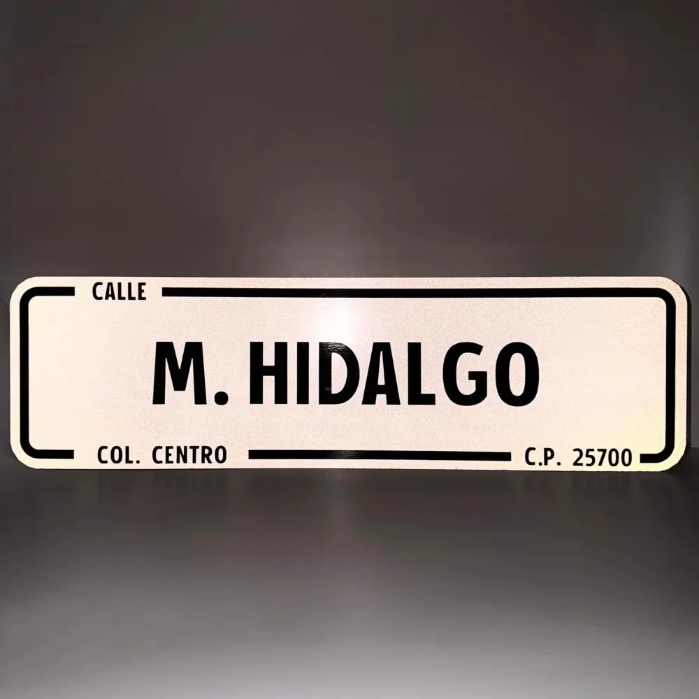 CIFbuy Customizable Reflective Street‑Name Metal Plaque 70x20cm,2D Flat 18G Galvanized Sheet Personalized Hanging Ornament Gift
