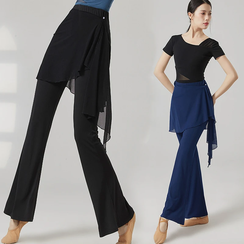 Falda de baile clásico para mujer, plones, traje de práctica de danza moderna, plones de Ballet, plones microacam...