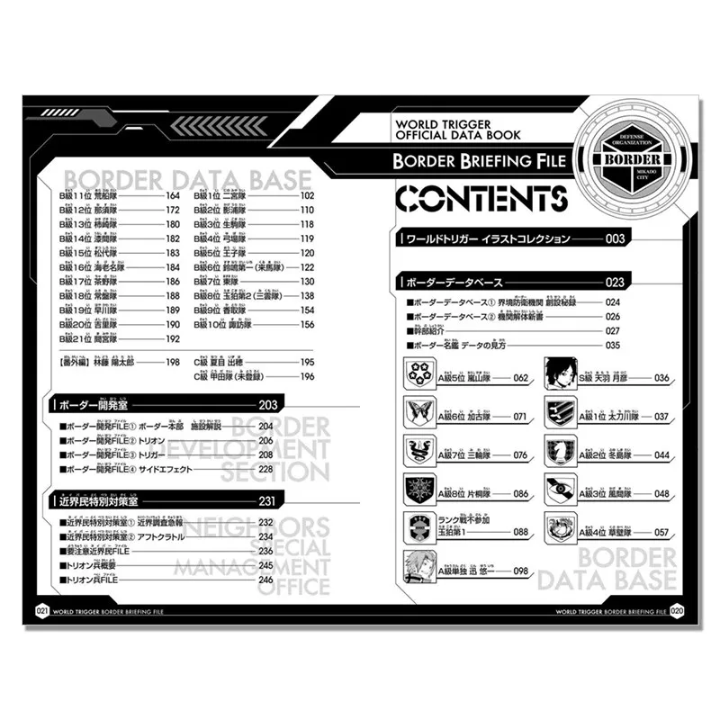 World Trigger Official Data Book BORDER BRIEFING FILE By Daisuke Ashihara Japanese Original Anime Setting Guide