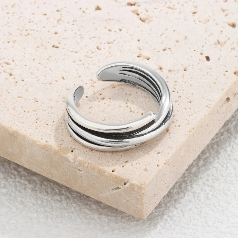 

925 Sterling Silver Adjustable Rings For Women Entanglement Jewelry Wedding Accessories Jewellery Valentines Gif