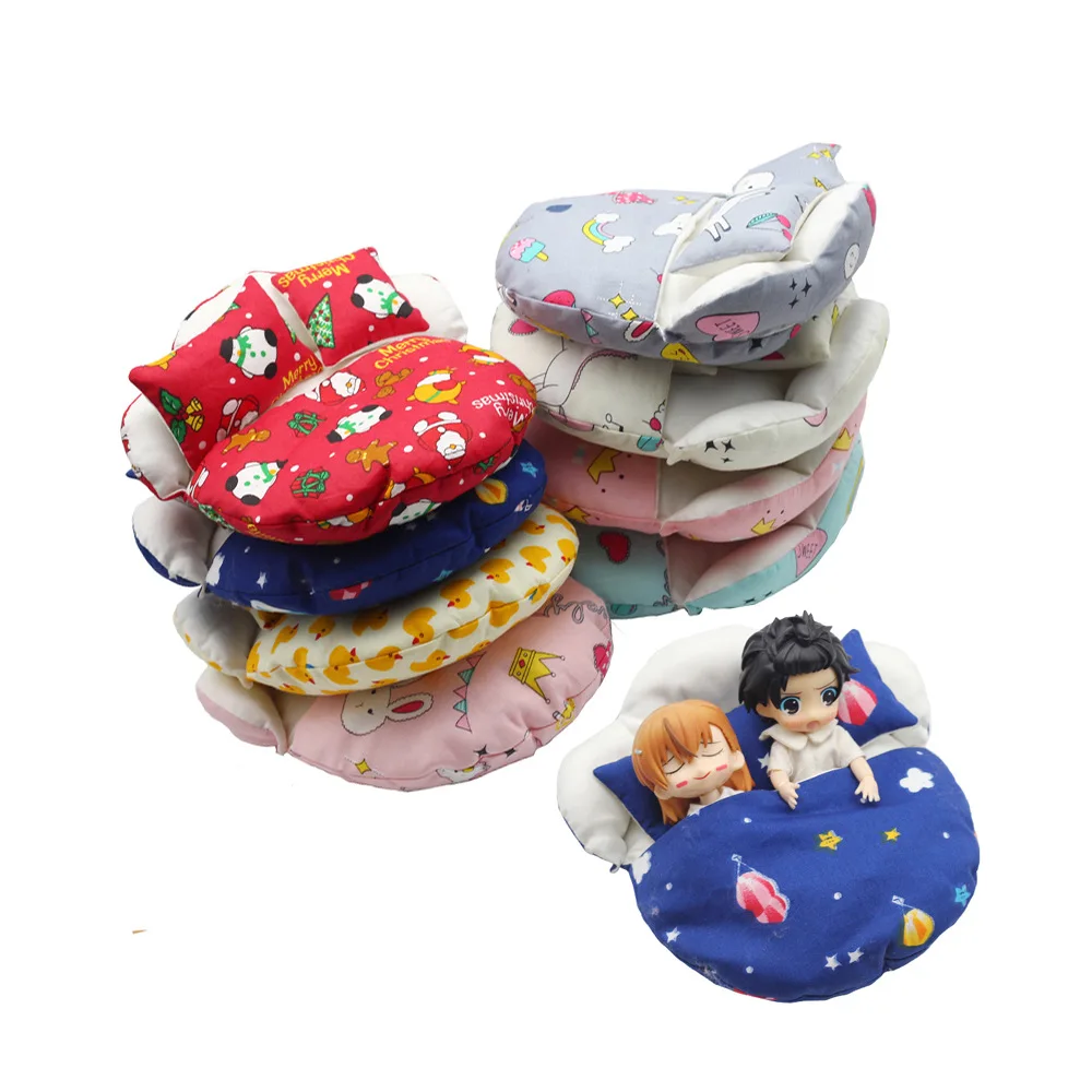 Universal Kawaii Saco de Dormir para a Boneca, Cama Colchão, DIY Boneca Acessórios, Casa para 1:12 Bjd, Gsc Obitsiu, Novo, Ob11